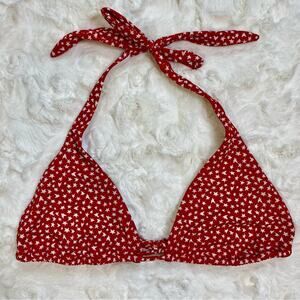 Victoria's Secret Red Stars Bikini Top Women’s Size Medium 4th of July Swimsuit